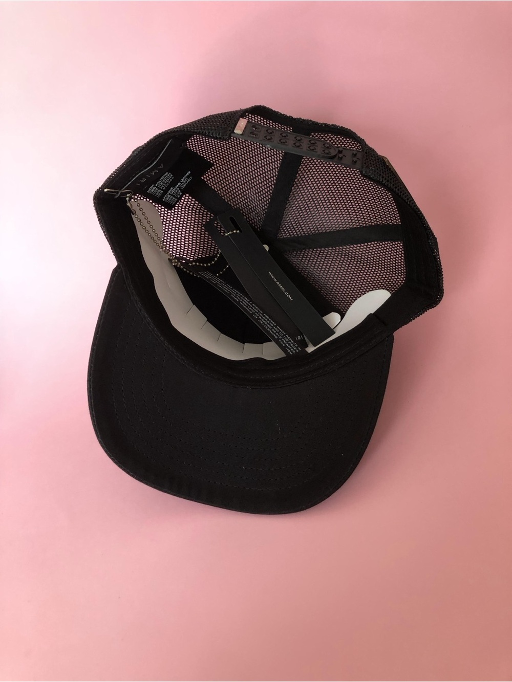 Amiri Black Trucker Hat with White Star Baseball Cap - Picture 10 of 13